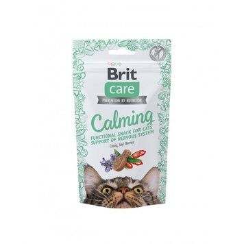 Ласощі Brit Care Functional Snack Calming д/котів для підтримки нервової системи з куркою 50 г 111901 фото