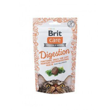 Ласощі Brit Care Functional Snack Digestion д/котів для підтримки травлення з тунцем 50 г 111902 фото