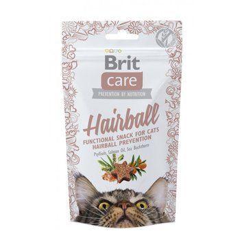 Ласощі Brit Care Functional Snack Hairball д/котів для виведення шерсті з качкою 50 г 111265/1395 фото